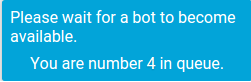 Bookie_GG's tweet photo. Our queue system is done! When bots are busy you get put into a queue for the next available Bookie. http://t.co/27xXxAIF6t