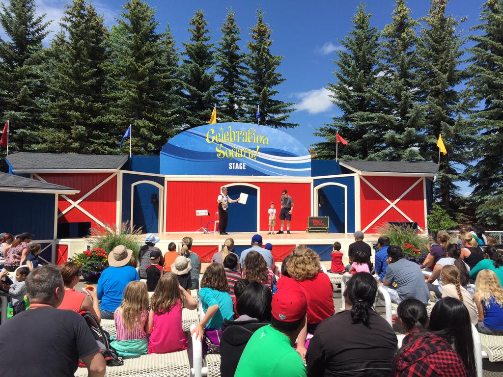 CalawayPark's tweet photo. Here's @TonyTheTrick entertaining the #CanadaDay crowd 🍁... Beautiful day for #calawayfun #familyfunyyc http://t.co/WlmZF3IQn5