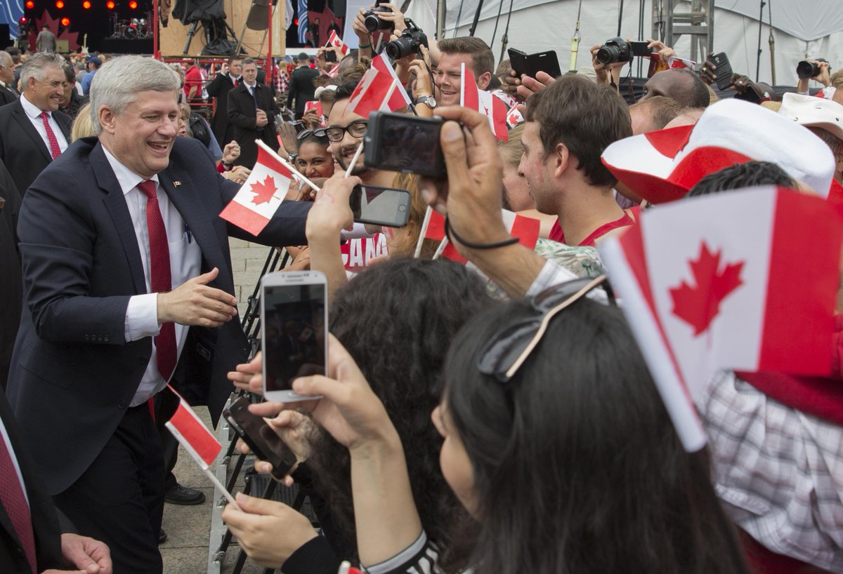 stephenharper's tweet photo. Canada, our home and native land. Past, present and future. Strong, united and free. http://t.co/wqs7wvC3O7