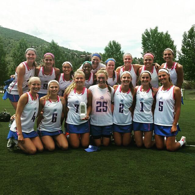 Les Diables Bleus defeat HLA 12-8 to win the 2015 Girls HS Vail Lacrosse Championship! <a href="/DiablesBleusLax/">Diables Bleus Lax</a> #Shootout43