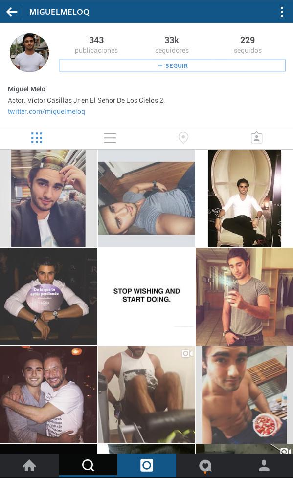 MiguelMeloGo's tweet photo. Amo tu instagram @MiguelMeloQ ❤❤👌 http://t.co/m4Ryr36kQG