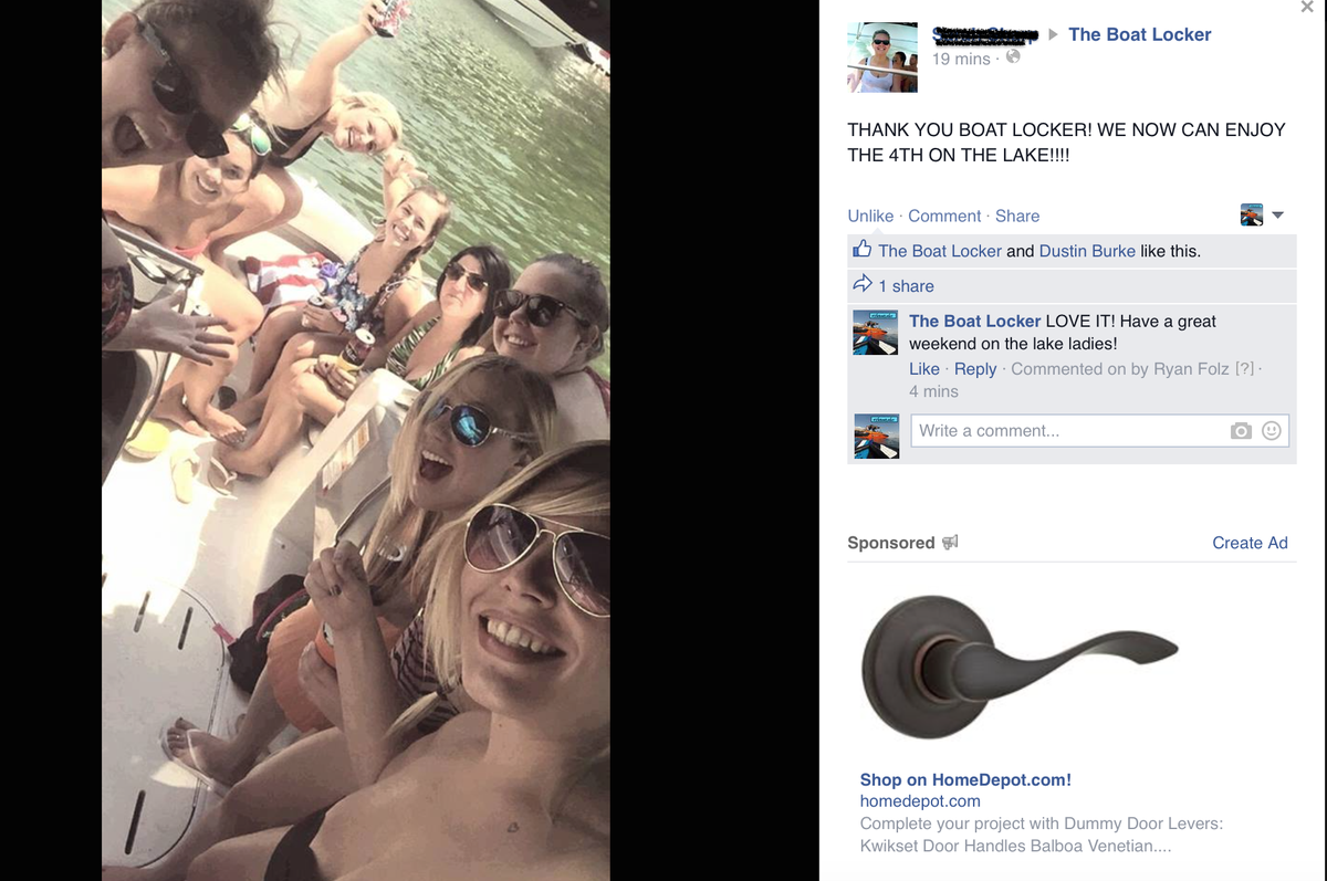BoatLockerTN's tweet photo. These ladies are having some fun! Thank you for choosing us to be your dealer Sarah. We hope you have a great 4th! http://t.co/7N9N33POvc