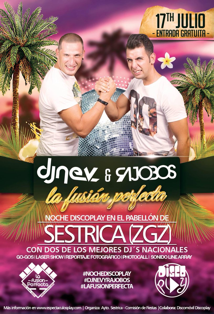 DDiscoplay's tweet photo. @Dj_Nev y Dj Rajobos junto a @Ddiscoplay en Sestrica! Viernes 17 Entrada gratuita!!! http://t.co/SUvIt8NgK7