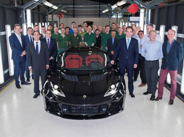 First Lotus Evora 400 drives off the assembly line at Hethel .... carownersclubs.com/index.php?do=/…