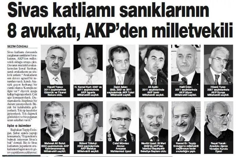 WHeisinberg's tweet photo. Sivas Katliamı Sanıklarının 8 Avukatı, Akp'den milletvekili...
#22YılOlduSivasınAteşiSönmedi http://t.co/fu2Bz11Izo