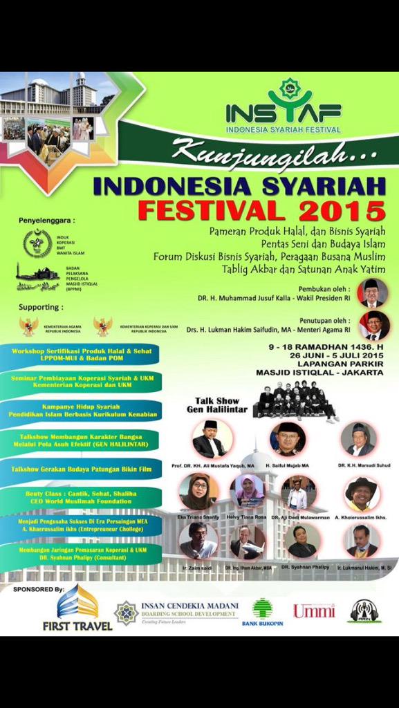 puspinusantara's tweet photo. @ajidedim di Indonesia Syariah Festival hari ini @insyaf2015 http://t.co/Bvdz8iraKS
