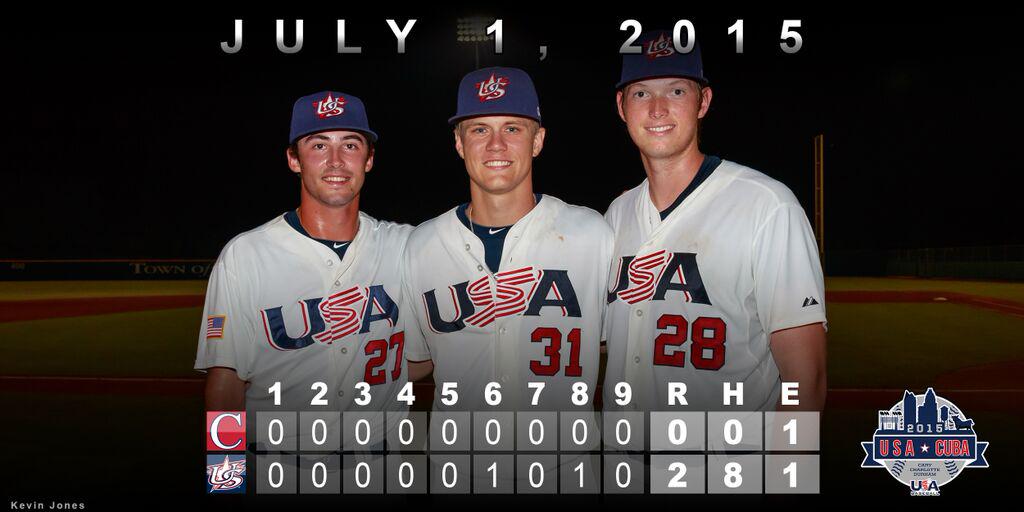 Usa Baseball The Final Box Score From Tonight S No Hitter Teamusa Defeats Cuba 2 0 In The First Of Five Games Http T Co Zrsjp8wqqg Usa Baseball The Final Box Score From Tonight S No Hitter Teamusa Defeats Cuba 2 0 In The First Of Five Games Http T Co Zrsjp8wqqg