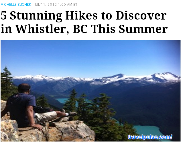 TravelPulse's tweet photo. RT @whistlerlocals: 5 Stunning Hikes to Discover in Whistler, BC This Summer http://t.co/YmXE7iqiSS #localslife http://t.co/B9oKgvXmpy