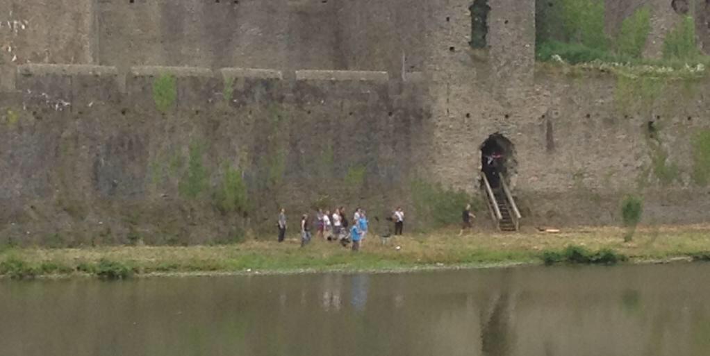 DWFilming's tweet image. Caerphilly Castle finale filming wrap-up! Thanks, @AdamOrford1 and @sophiegallifrey! #dwsr