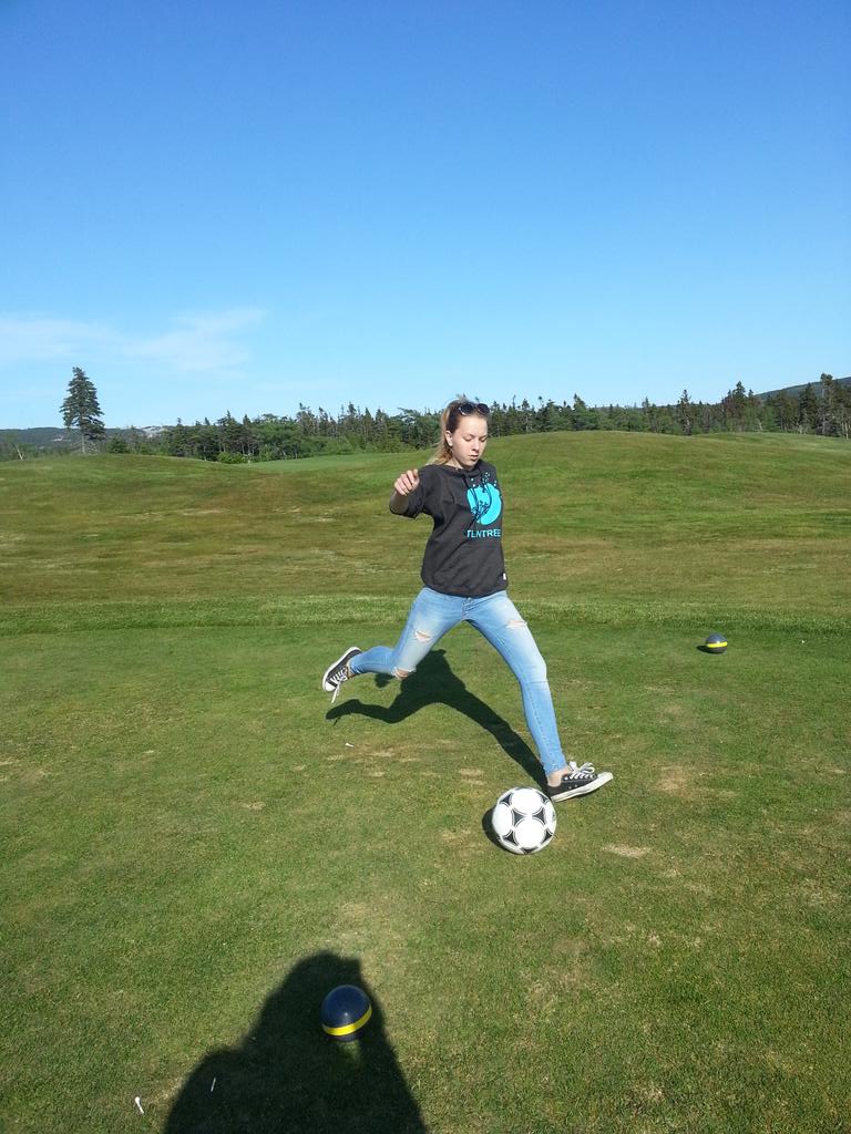 proshop39's tweet image. First #FootGolf experience @ClovellyNL ..loads of fun with family and friends. Definitely a must try.
#needlessons.