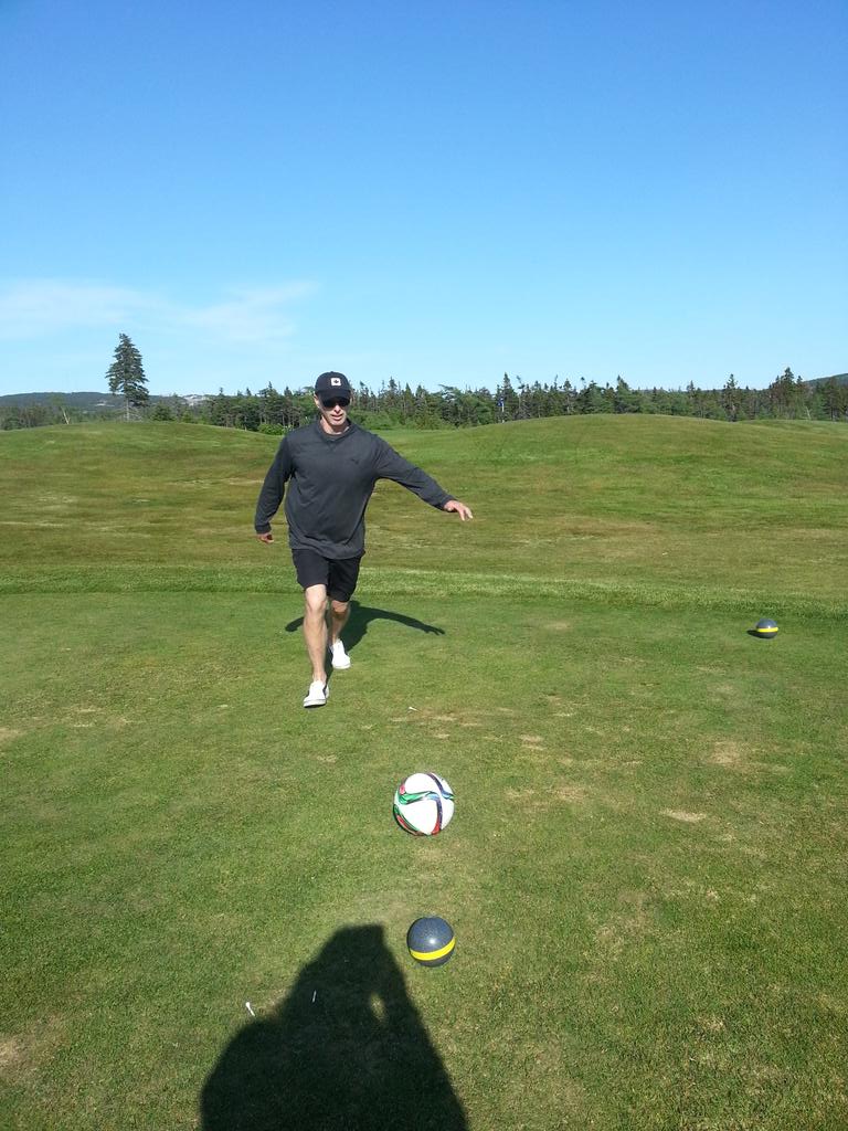 proshop39's tweet image. First #FootGolf experience @ClovellyNL ..loads of fun with family and friends. Definitely a must try.
#needlessons.