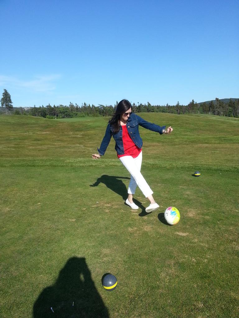 proshop39's tweet image. First #FootGolf experience @ClovellyNL ..loads of fun with family and friends. Definitely a must try.
#needlessons.