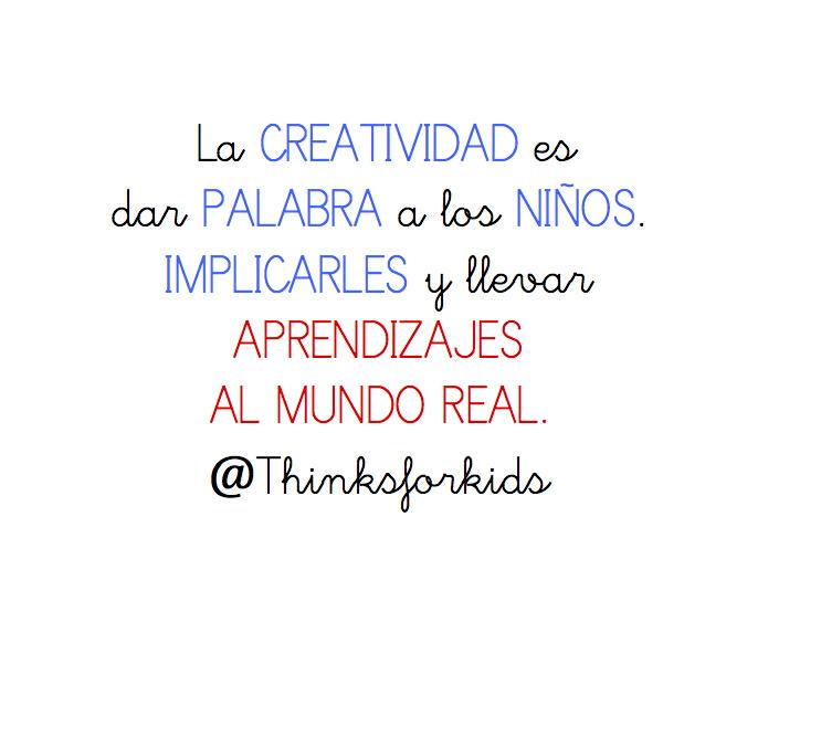 thinksforkids's tweet photo. Desarrollar el PENSAMIENTO CREATIVO es dar palabra a los niños. Y tienen mucho que decir. http://t.co/MoUwXuMDQP