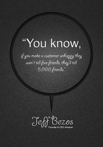 You know, if you make a customer unhappy they won't tell five friends, they tell 5000 friends. #marketing #ecommerce