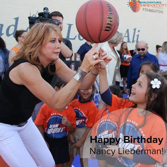 We want to wish Nancy Lieberman a happy birthday! Thank you for all that you do with the WorldVentures Foundation! 