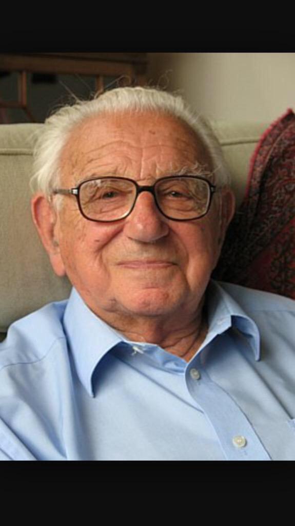 I'm just going to leave this lovely picture of a very humble and incredible man here. #SirNicholasWinton