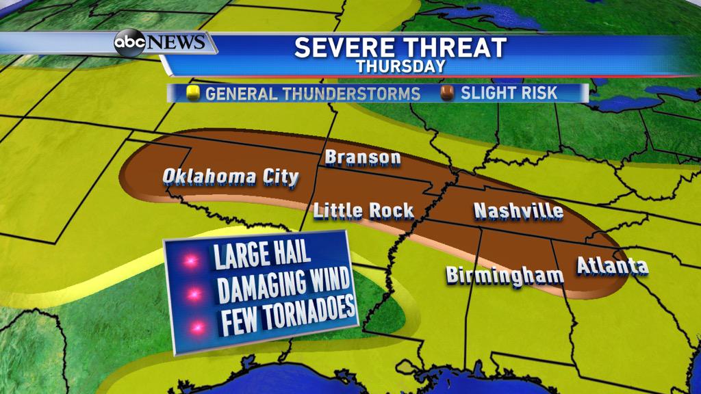 Ginger Zee on Twitter "Storms along the same stationary front Texas to