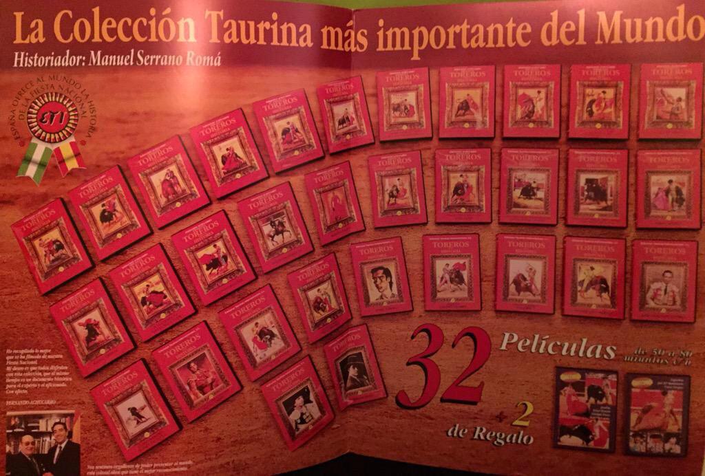 La colección mas importante del mundo en #DVD sobre todos los #toreros de la historia en 32 películas.En el 677385740