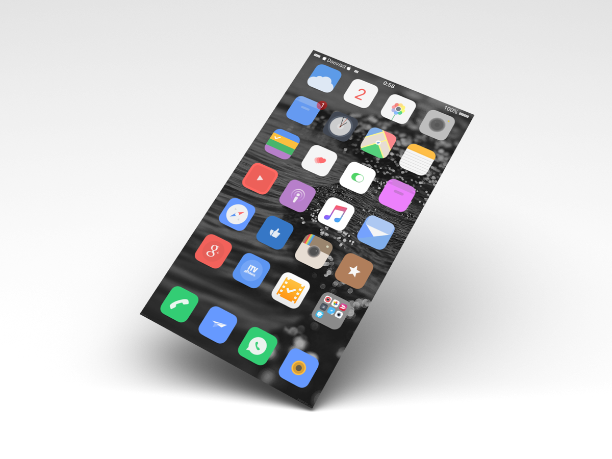 Daevisd's tweet image. Tema #Gunnii8 #ios 8.4 #iPhone6 by @djetouch 👍🏻
