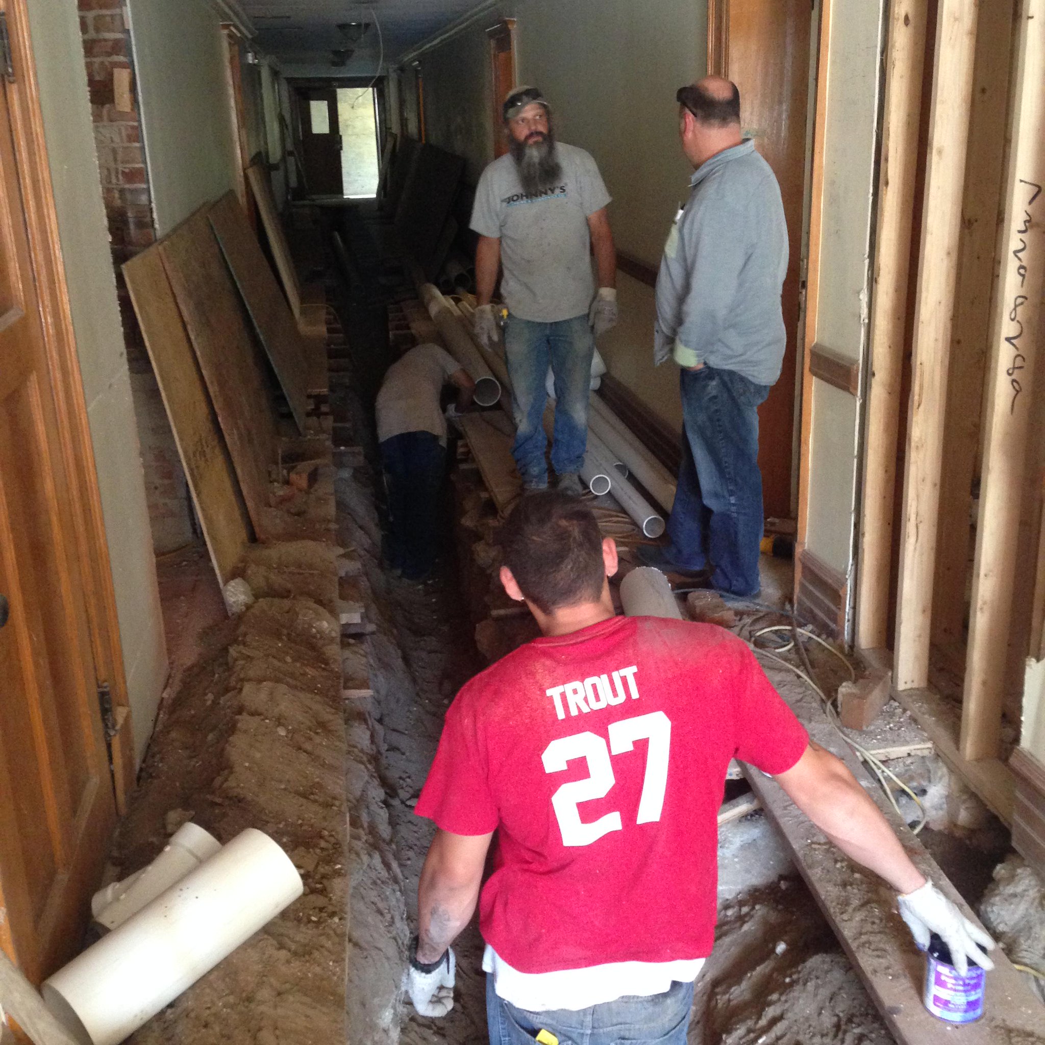 Johnny's Plumbing on Twitter "29 Unit remodel in historical building