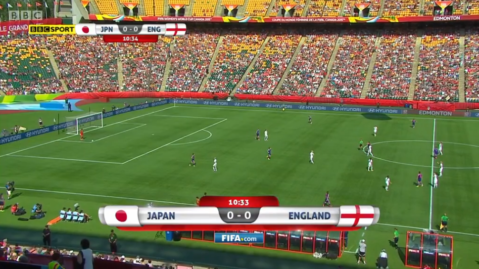 BBCSport's tweet image. 10 mins gone with Jodie Taylor firing just wide after less than a min the best chance, cagey: bbc.in/1CKJyoy