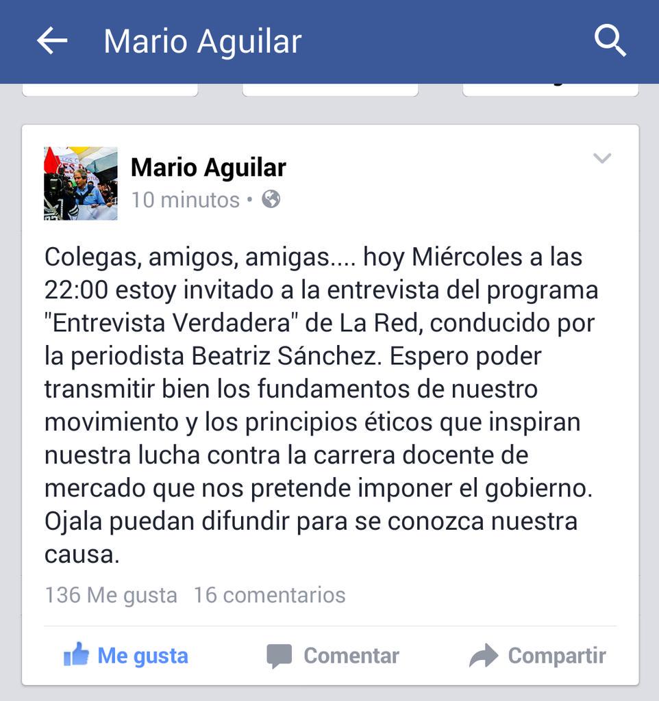 VinaProf's tweet photo. @HellShaman Hoy @AguilarMario a las 22 hrs.  La Red Entrevista Verdadera http://t.co/hjyOnn4PSi