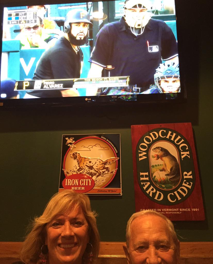 LindaKrall's tweet photo. #winatprimantis - back home at Mt. Lebo Primanti's from California - loving the Bucs, food & drinks! ❤️ http://t.co/Nt7nOQtuE5