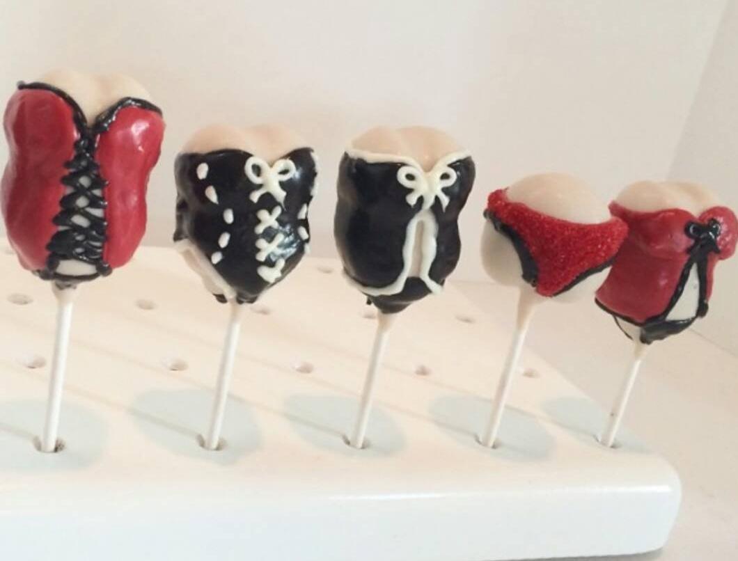 Lingerie cake pops for a bachelorette party! #sexydessert  #nashvillecakepops #bachelorette #cakepops