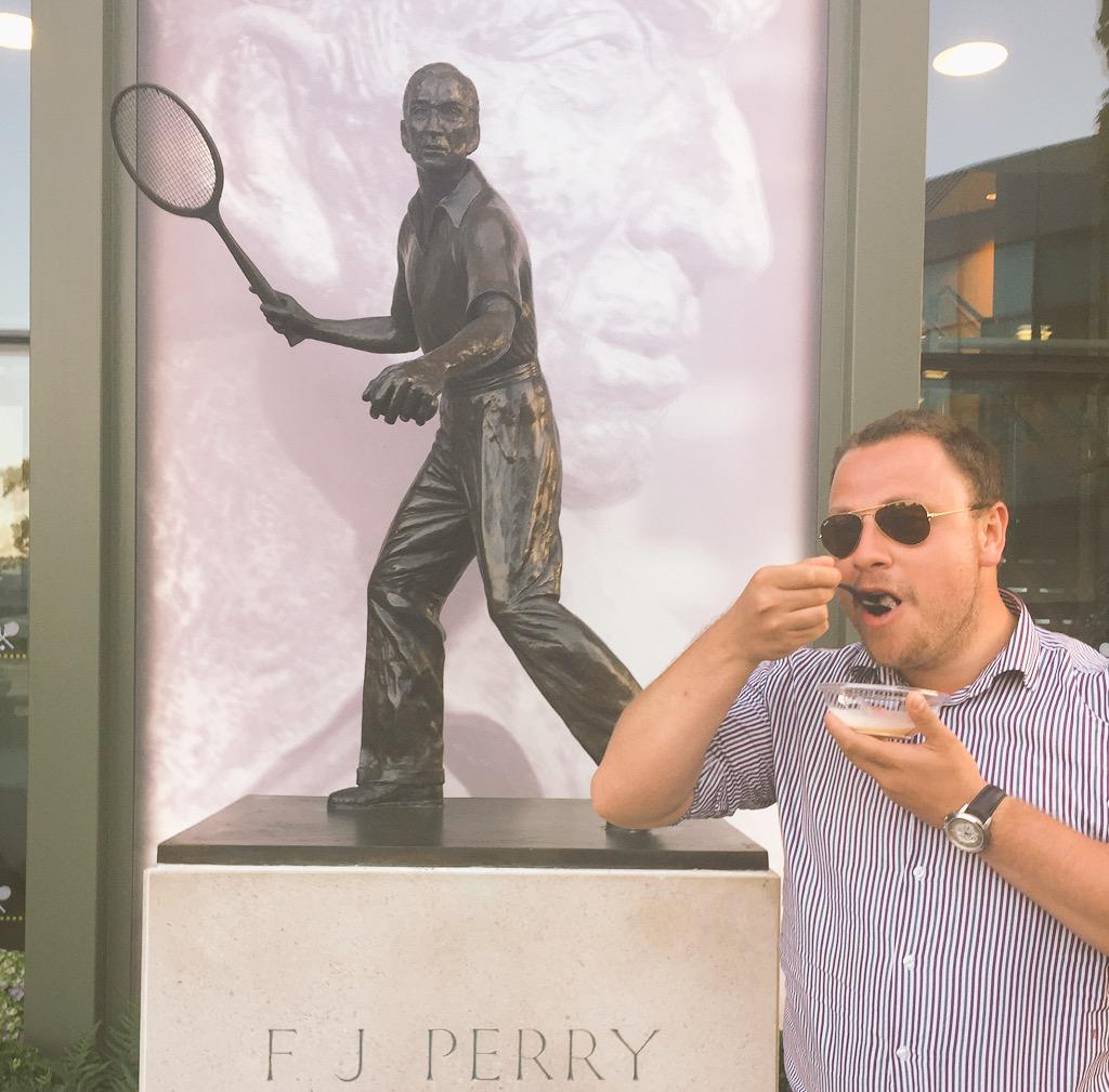 probson15's tweet image. #FeelWimbledon #JLR... This was me on Tuesday 30th June after watching James Ward's victory enjoying you know what!