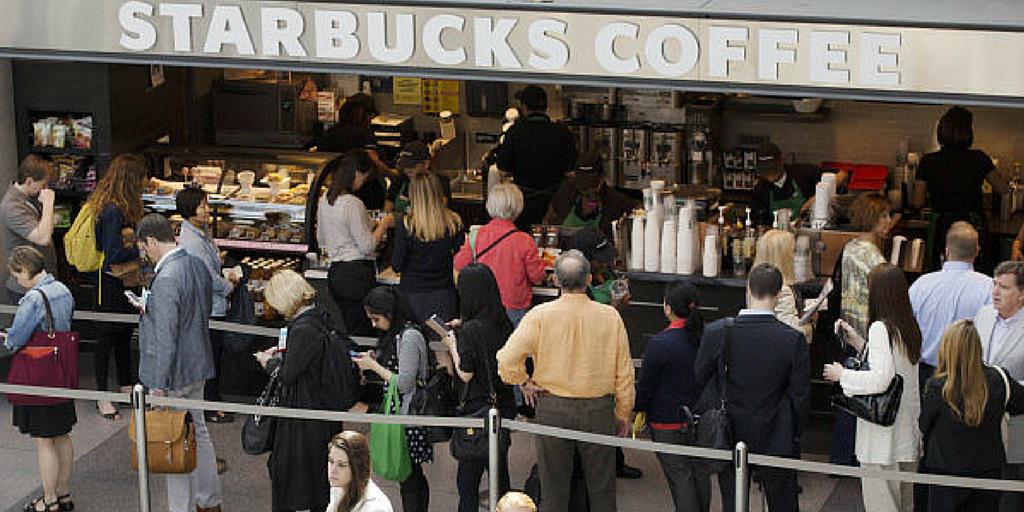 tedcoine's tweet image. Does waiting in line at Starbucks make you sweat? We need an express line! bit.ly/1F1vPtb