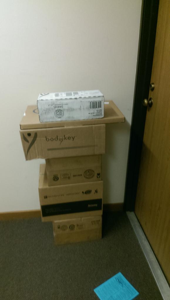 Love coming home to boxes full of products we get paid to use!!! #1stofthemonth #bizowners #dittorocks