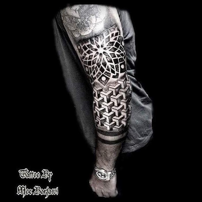 Moe Barjawi- Tattoos on Twitter: "in progress dot art tattoo and geometric patterns Tattoos by moe barjawi #tattoos #tattoo http://t.co/e2eVpriCyY http://t.co/6v71XAixmT" / X
