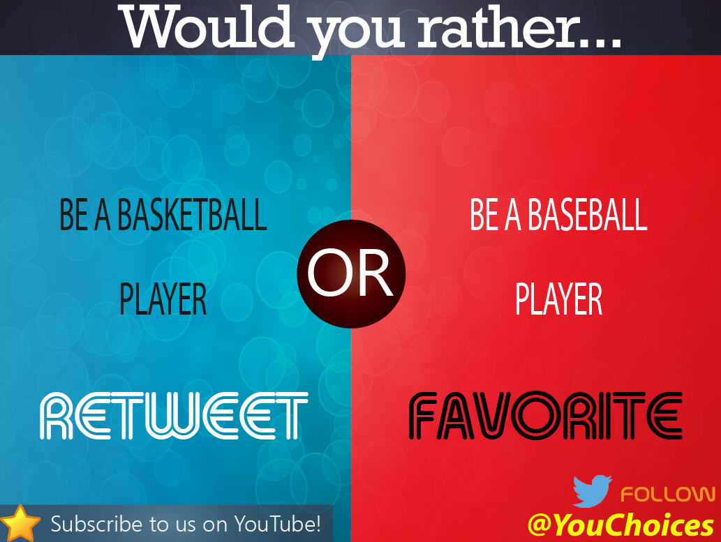 YouChoices's tweet photo. Basketball or baseball? http://t.co/xmx2vPjVsU