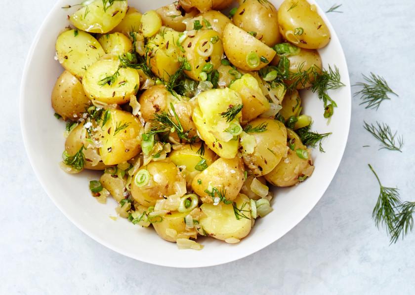 bonappetit's tweet photo. All of our best potato salad recipes, just in time for the holiday weekend http://t.co/GKNPAIj80t http://t.co/WMJvHWhynO