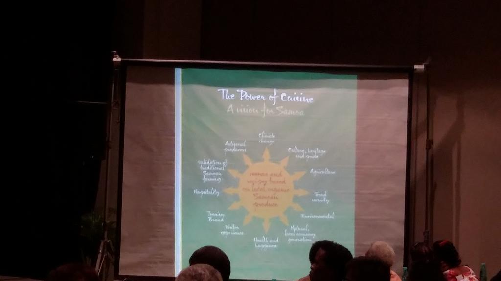 WIBDI_Samoa's tweet photo. Robert Oliver: #organics good for environment, culture, health, validates traditional food #pacagrito http://t.co/oLyNldgRCj