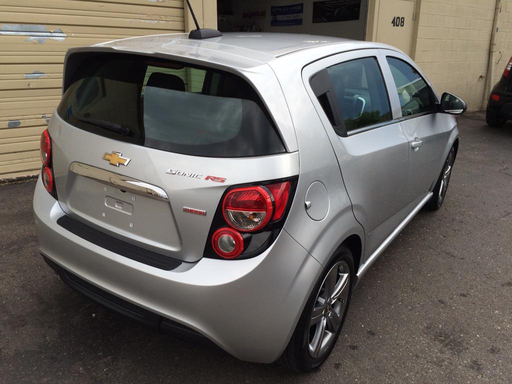 ColoradoDetail's tweet photo. This #Chevy #Sonic #RS #Turbo was coated it with #OptiCoatProPlus and #OptiGlassPro for years of protection! http://t.co/hfbfu1Y8Cb