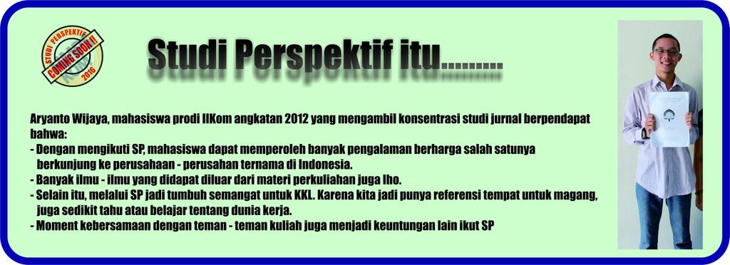 <a href="/hmpskom/">HMPSKom UAJY</a> <a href="/TERASPers/">TERAS Pers</a> <a href="/ABN_Produktif/">ABN Productive Coorp</a> <a href="/BohlamAdv/">Bohlam Advertising</a> <a href="/1078AJR/">ATMA JAYA RADIO YOGYAKARTA</a> @LensaFocusso <a href="/bemfisip_uajy/">BEM FISIP UAJY</a> <a href="/PRcomm_UAJY/">PR.comm UAJY</a>