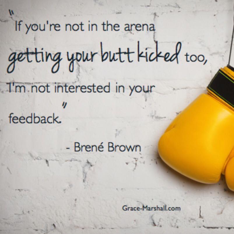 brad johnson on Twitter ""If you're not in the arena getting your butt kicked too, I'm not