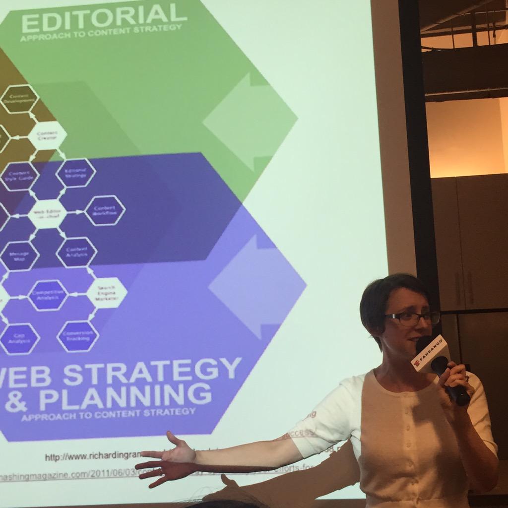 lisandramaioli's tweet image. AMAZING lecture about #ContentStrategy and #UXContent with @meaningmeasure at @Fandango