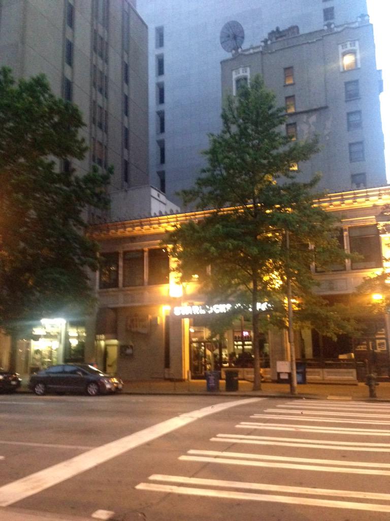BethMcShane's tweet photo. I love how Seattle has full on Cedars growing downtown. #2daysinSeattle http://t.co/DRCaqksxR5