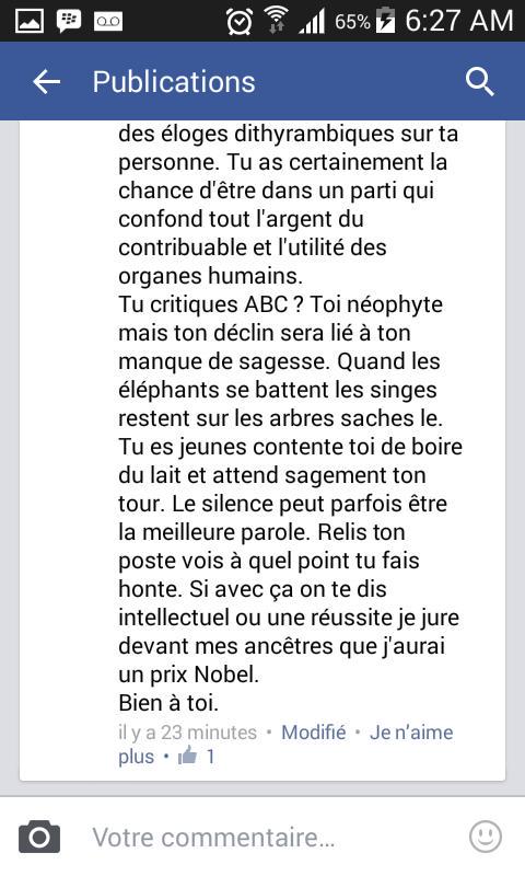 Mameeh bébé  porcelaine  a pris un uppercut de taille