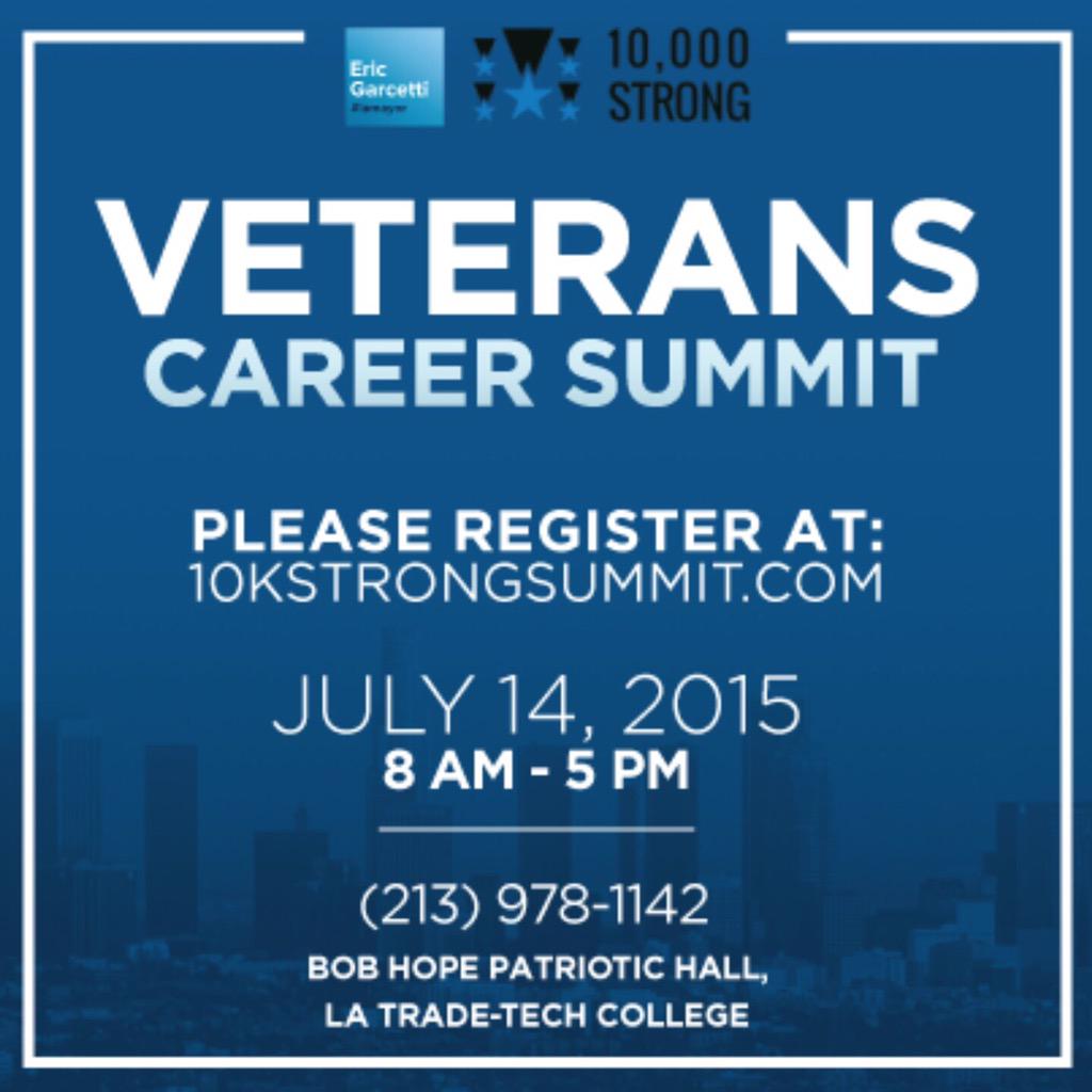 HomeWalk4Heroes's tweet photo. Don't forget to register for @LAMayorsOffice's #10KStrongSummit happening July 14! @LACountyDemVets @LegionPost335 http://t.co/J4EzQFgrLT