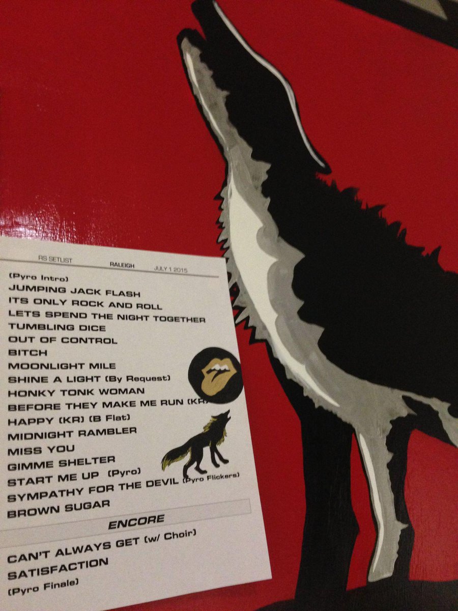 RollingStones's tweet photo. #StonesRaleigh Set list and show report: http://t.co/2yj9s3XkAO http://t.co/LHJA6WK2MS