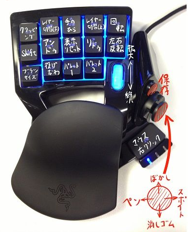 白沢飾音 Twitterissa 私の左手デバイス割り当て 音楽聴きながら作業する時は 投げなわ 前トラック パレット１ 次トラック パレット２ 再生 停止 に切り替えてます Http T Co Ldkkokc2d3