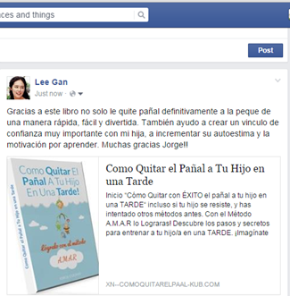 Que gran comentario me he encontrado en <a href="/facebook/">Facebook</a> sobre mi #libro!!
Gracias Lee!Que #feliz estoy!! #bebes #educacion