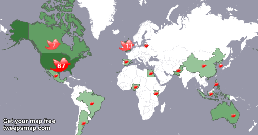 I have 48 new followers from USA, Pakistan, and more last week. See tweepsmap.com/!Klubarpls
