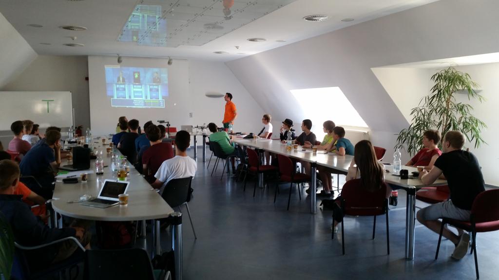 EAD_Group's tweet photo. Now: Research day of the IT Sommerfest at Saxonia Systems, many thanks, great cooperation with the University http://t.co/yRKblYysK9