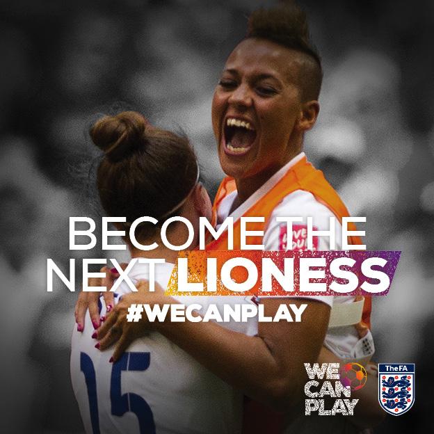 Could your daughter be a future #Lioness? Take a look at #WeCanPlay and get involved TheFA.com/WeCanPlay