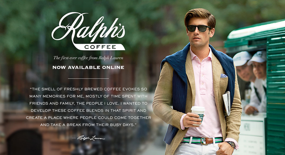 FashionHothouse's tweet photo. Ralph Lauren just released a brand of #coffee...#fashalatte
#nobetterwaytostarttheday #diversification http://t.co/YY9K6hL5hu