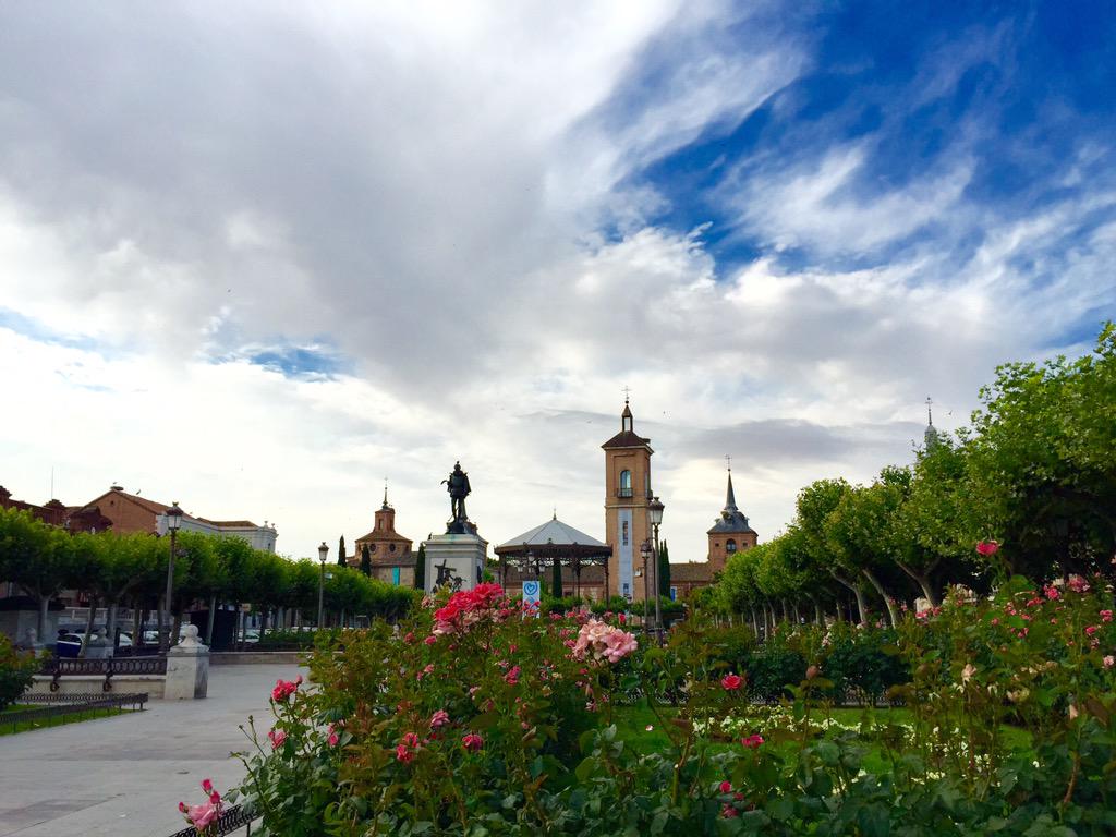 chamberi22's tweet photo. Plaza de Cervantes esta mañana. http://t.co/NQa7pTUn9R